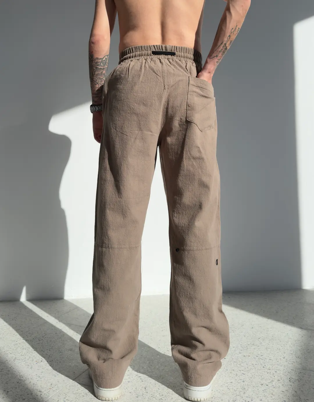 Baggy Keten Pantolon - Görsel 3